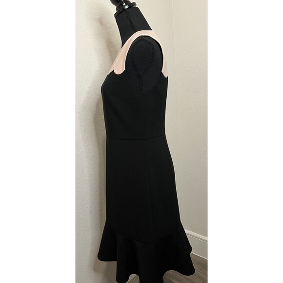 Kate Spade New York Women's Black /Pink Scallop Sleeveless Adorable Dress Size 8 - Picture 7 of 14